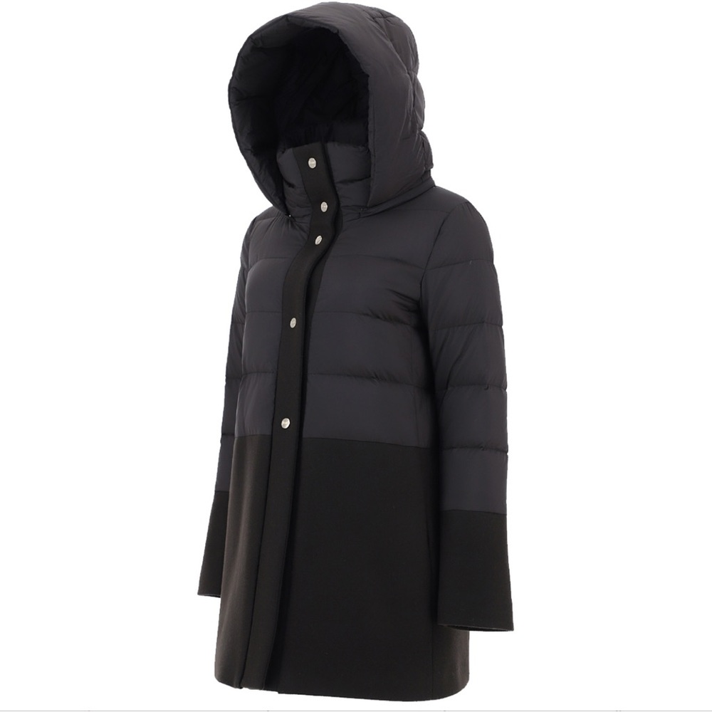 Herno Black Hooded Puffer Jacket - Size 44